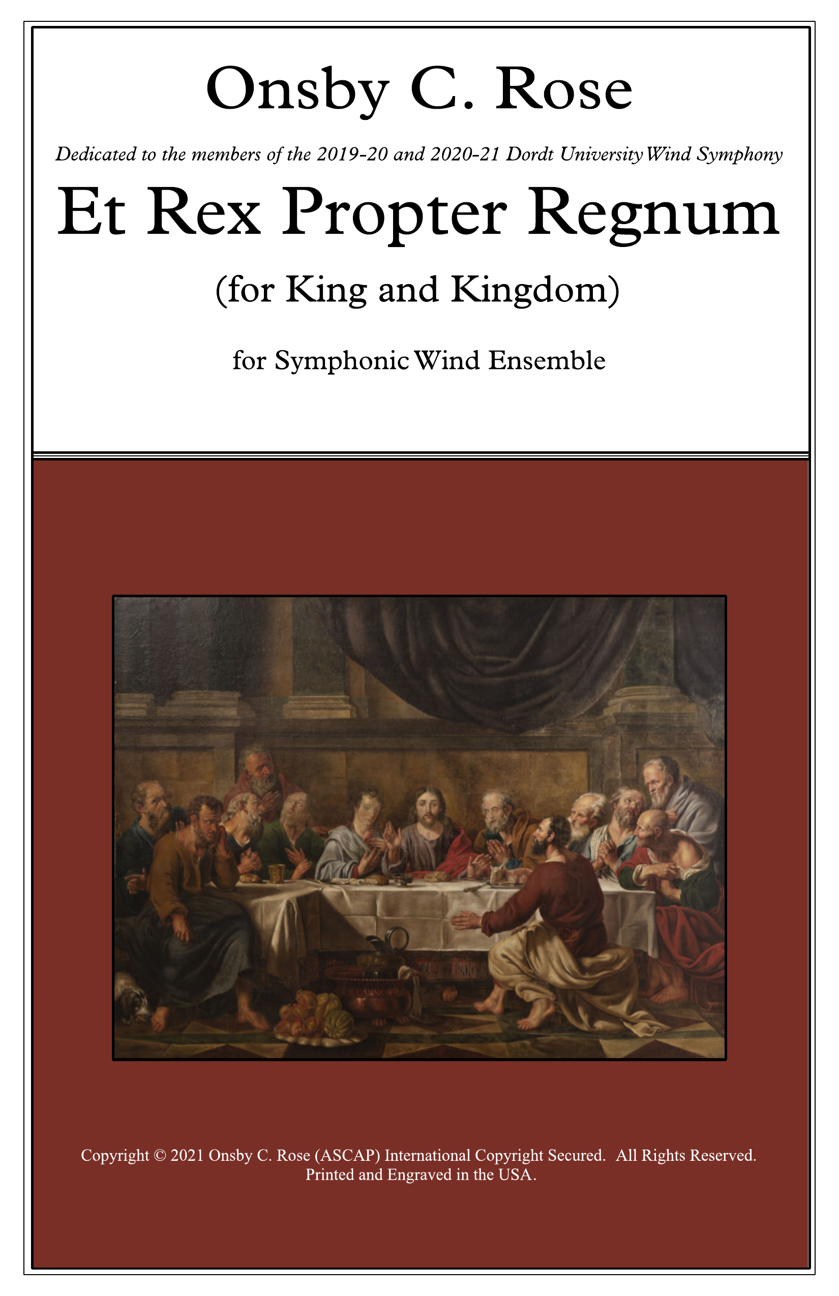 Et Rex Propter Regnum cover