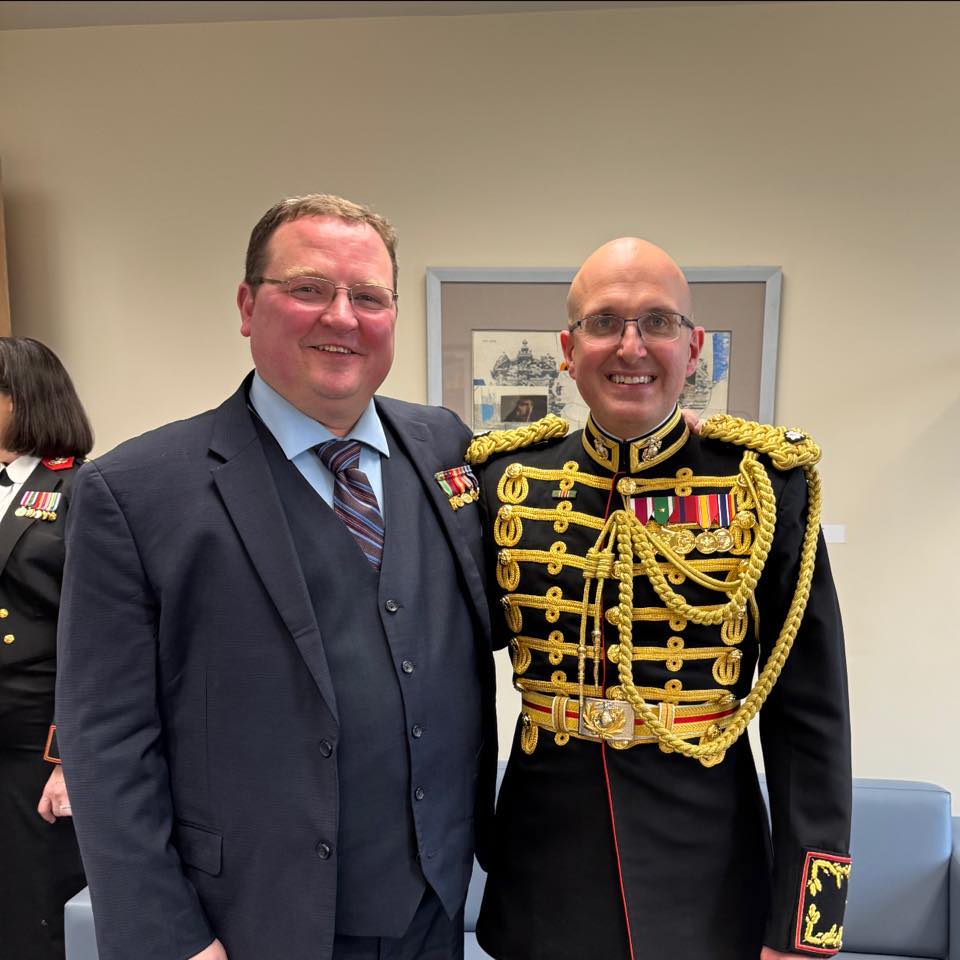 Dr. Rose with Marine Band conductor