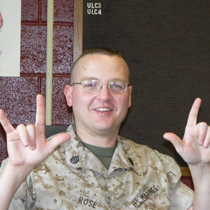 Dr. Rose in U.S. Marine Corps uniform