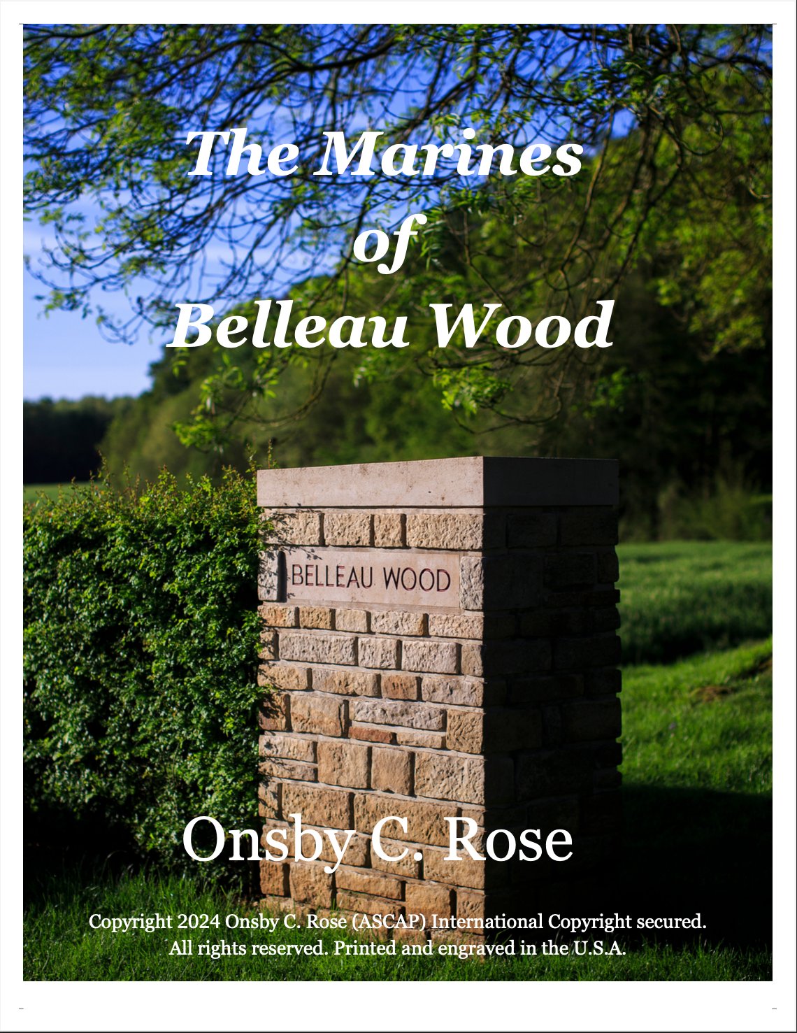 The Marines of Belleau Wood cover